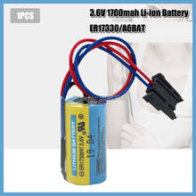 1PCS A6BAT 3.6V 1700mAh PLC Battery ER17330V Lithium Li-ion 2/3A Batteries For CNC System Servo 2024 - buy cheap