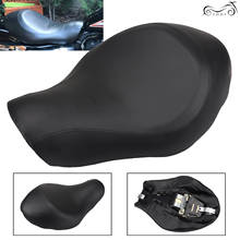 Asiento de conductor para motocicleta Harley, asiento negro de cuero PU, ancho, para Iron Sportster XL 883 XL883N XL 1200 2004-2015 Forty Eight 2024 - compra barato