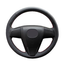 DIY de cuero genuino protector para volante de coche para Mazda 3 Axela 2008-2013 Mazda CX-7 CX7 2010-2016 Mazda5/proteger volante de dirección 2024 - compra barato