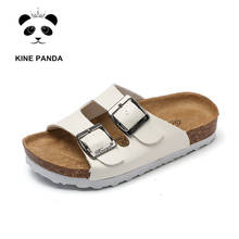 KINE PANDA Boys Girls Sandals Cork School Student Summer Children Flatform Shoes Little Kids Teen Big Boy Girl Slippers Black 2024 - buy cheap