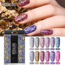 ROSALIND Paint Foundation Primer UV Gel Nail Varnishes Semi Permanent Hybrid Polish For Manicure Nail Art Gel Shiny Diamond 2024 - купить недорого