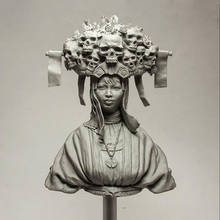Figura de resina de busto de mujer antigua sin montar, Kit de modelo sin pintar, 1/10 2024 - compra barato