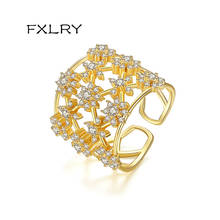 FXLRY Vintage AAA Cubic Zirconia Fashion Opening Ring For Women Index Finger Ring Jewelry Accessories 2024 - buy cheap