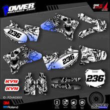 PowerZone Custom Team Graphics Backgrounds Decals 3M Stickers Kit For YAMAHA 2003 2004 2005 YZF250 450 001 2024 - buy cheap