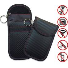 Men's Business Style Anti-theft Key Bag Cage Shield Car Key Fob Signal Blocking Pouch Bag Key Protector Car Accessories Dropship 2024 - buy cheap
