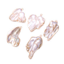 Natural Freshwater Pearl Pendants Irregular Shape Pendants For jewelry making DIY Accessories Fit Necklaces Size 30x35-30x40mm 2024 - buy cheap