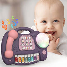 Multifunctional Piano Phone Drum Toy Music Hand Drum Children Early Education Toys 2020 New Design Kids Toys Gift Dropship 2024 - buy cheap