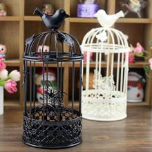 Durable Exquisite Hollow Bird Cage With Butterfly Shape Candle Holder Stand Candlestick Home Decor Vintage Candle Light Holder 2024 - buy cheap