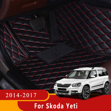 For Skoda Yeti 2017 2016 2015 2014 2013 Car Floor Mats Custom Carpets Auto Interior Accessories Covers Rugs Automobiles Pads 2024 - buy cheap