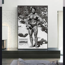 Arnold Schwarzenegger-Bodybuilding Motivational Quote Canvas Poster Gym Room Fitness Sports Picture 2024 - buy cheap