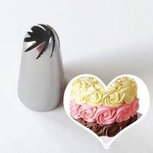 Bico de confeiteiro em espiral de rosas, bico de confeiteiro em aço inoxidável, tubo de confeiteiro, ferramenta de decoração para bolos, 1 peça 2024 - compre barato