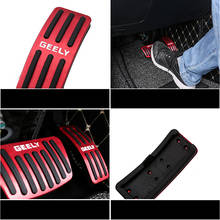 Car gas sport fuel accelerator cover brake pedal trim foot rest pad cover not-slip for Geely Coolray 2019-2020 accessories 2024 - buy cheap