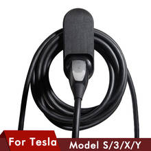 Model3-organizador de cabos para carregamento de carro, para tesla model 3 s x y, acessórios de parede, conector de suporte e carregador 2024 - compre barato