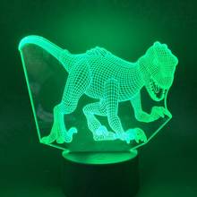 Led Night Light Lamp Jurassic World Room Color Changing with Remote Tyrannosaurus Artistic Best Present for Kids3D Lamp 2024 - buy cheap