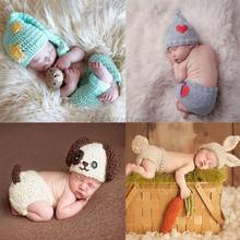 Baby Crochet Photography Props Newborn Photo Cool Boys Girls Costumes Infant Clothing Baby Hat Photography Props 2024 - buy cheap