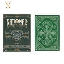 Theory11 National Playing Cards Bicycle Green Deck USPCC Collectible Poker Magic Card Games Magic Tricks Props for Magician 2024 - buy cheap