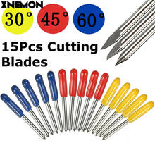 15PC/lot for Mimaki Plotter Cutter 30/45/60 Degree Tungsten blades Cutting Plotter Vinyl Cutter Knife for MIMAKI Plotter Blade 2024 - купить недорого
