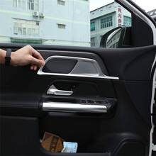 Guarnição para moldura de porta, acabamento interior de plástico abs para mercedes-benz b class w245 x245 glb b200 2019 2020 2024 - compre barato