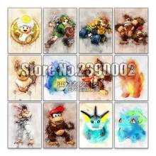 Watercolor 5d Diy Diamond Painting Cross Stitch Diamond Embroidery Cartoon Mosaic Full Rhinestone Gifts Handmade Home Decor 2024 - buy cheap