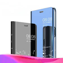 Умный зеркальный флип-чехол для Samsung Galaxy Note 10 9 8 S10 S9 S8 Plus S7 A9 A7 A8 2018 A10 A20 A30 A50 A60 A80 A70 M10 A20E, чехол 2024 - купить недорого