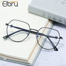 Elbru-gafas miopes ultraligeras para hombre y mujer, anteojos miopes con marco de Metal, antiluz azul, a la moda, para dioptrías, 1,0-4,0 2024 - compra barato