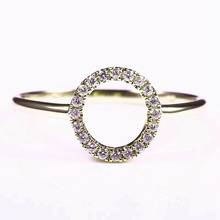 Yellow Gold Color Sterling Silver 925 AAA Graded Cubic Zirconia (CZ) Anniversary Ring Engagement Wedding Women Fine Jewelry 2024 - buy cheap