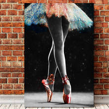 5d bailarina dançarina menina com pintura diamante colorida 5d mosaico inteiramente quadrado broca redonda bordado decoração g992 2024 - compre barato