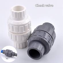 Válvula de retención de PVC ID 25/32mm, adaptador de riego de tubo de Acuario, accesorios de conector de tubería de agua, 1 unidad 2024 - compra barato