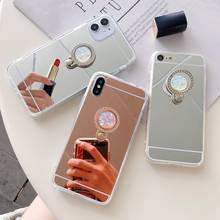 Diamond Stand Rose Gold Mirror Case for Xiaomi Redmi Note 9 PRO 9S Cover Redmi Note 8T 7 8 9A 9C 9 Case for Xiaomi Mi 10 MI 9T 2024 - buy cheap