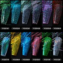 Nail Stickers Fluorescent 3D Silk Nail Striping Tape Line Decals Manicure DIY Decor for Night Activity 12 Colors  Nail Art Tools 2024 - buy cheap