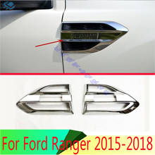 For Ford Ranger 2016 2017 2018 Car Accessories ABS Chrome Air Flow Vent Fender Trim Badge Sticker 2024 - buy cheap