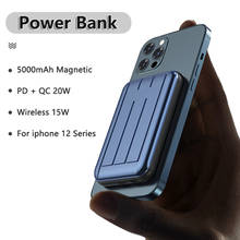 Magnetic Power Bank For iPhone 12 mini Pro Max 5000mAh External Battery PD USB C Quick Charger Wireless Powerbank for Xiaomi 2024 - buy cheap