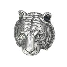 925 пробы серебряные кольца, прекрасное качество изготовления, мужское кольцо с тигром 2024 - купить недорого