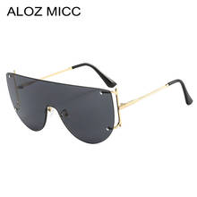 ALOZ MICC Oversized One Piece Lens Sunglasses Women Brand Fashion Goggle Sun Glasses Men Lady Shades UV400 Oculos De Sol Q845 2024 - buy cheap