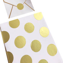 160 unids/lote de Pegatinas doradas redondas para sellar sobre, pegatinas decorativas para regalo hechas a mano, galletas, embalaje para hornear, etiqueta decorativa 2024 - compra barato