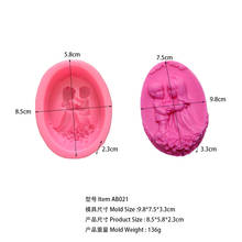 AB021 Rubber Moulds Lovers Wedding Chocolate Molds Cake Cooky Soap Mold BKSILICONE 2024 - buy cheap