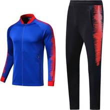 Conjunto de camisa de futebol, roupa esportiva e de corrida para homens, jovens, uniforme de outono e inverno 2024 - compre barato