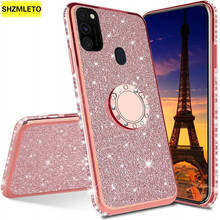 Diamond Cover Ring Stand Case For Samsung Galaxy A21S A51 A31 A11 A71 5G Note 20 S20 Ultra S10 Note 10 Plus Lite Glitter Cases 2024 - buy cheap