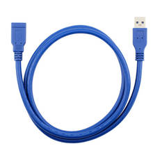 1 meter Super High Speed USB 3.0 5Gbps M/F male To female cable extension wire for Hub/keyboard/Mouse/headset - 1pcs-Blue 2024 - buy cheap