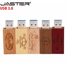 JASTER High speed USB 3.0 Custom LOGO Wooden memory Stick usb flash drive pendrive 4gb 8gb 16gb 32GB U disk wedding gift 2024 - buy cheap