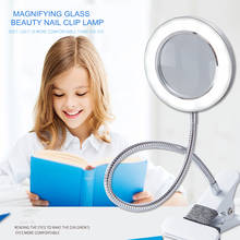LED Desk Lamp Clip on Light  Magnifying Glass Clamp Lamp Eye Protection Table Lamp For Reading Tattoo Computers And Makeup Light 2024 - buy cheap