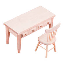 1: 12 Dollhouse Mini Table And Chair Furniture Set Bedroom Scenes 2024 - buy cheap