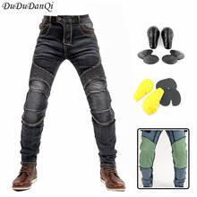 2021 Men Motorcycle Pants Aramid Moto Jeans Protective Gear Riding Touring Black Motorbike Trousers Blue Motocross Jeans 2024 - buy cheap