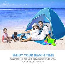 Portable Beach Tent UV Protection Pop-up Camping Tent Sun Shelter For Oudoors Camping Fishing Hiking Beach Travel Dropship 2024 - buy cheap