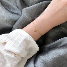 MODAGIRL-pulsera minimalista hecha a mano para mujer, brazalete de buena moneda de suerte, joyería de acero inoxidable, regalo de cumpleaños para Amiga 2024 - compra barato