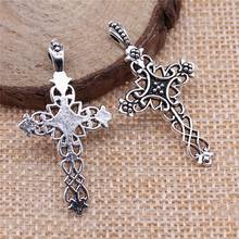 WYSIWYG 10pcs 38x20mm Cross Charms For Jewelry Making Sideways Cross Charm Sideways Cross Pendants 2024 - buy cheap