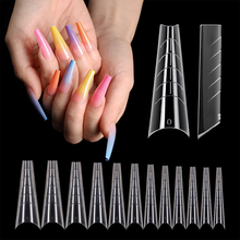 Acrylic False Nails Tips System Square Stiletto Tip Sharp Stilettos Fake Nail Forms UV Gel Manicure Easy Apply Salon Extension 2024 - buy cheap