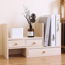 Báscula de combinación de escritorio creativa, cajón de caja, escritorio de oficina, estante con bolsa de madera 2024 - compra barato