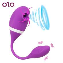 Olo g-ponto vibrador oral sexo língua sugando vibrador clitóris estimulador vagina massageador brinquedos sexuais para mulher produtos adultos