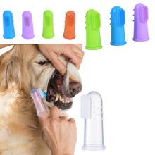 Cepillo de dientes de dedo supersuave para mascotas, herramienta para limpiar la boca, prevenir enfermedades, para perro de peluche, sarro de mal aliento 2024 - compra barato
